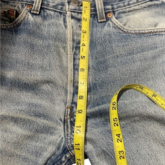 Vintage men’s 501 button fly Levi’s high rise straight leg unisex 34x32 - Picture 8 of 14